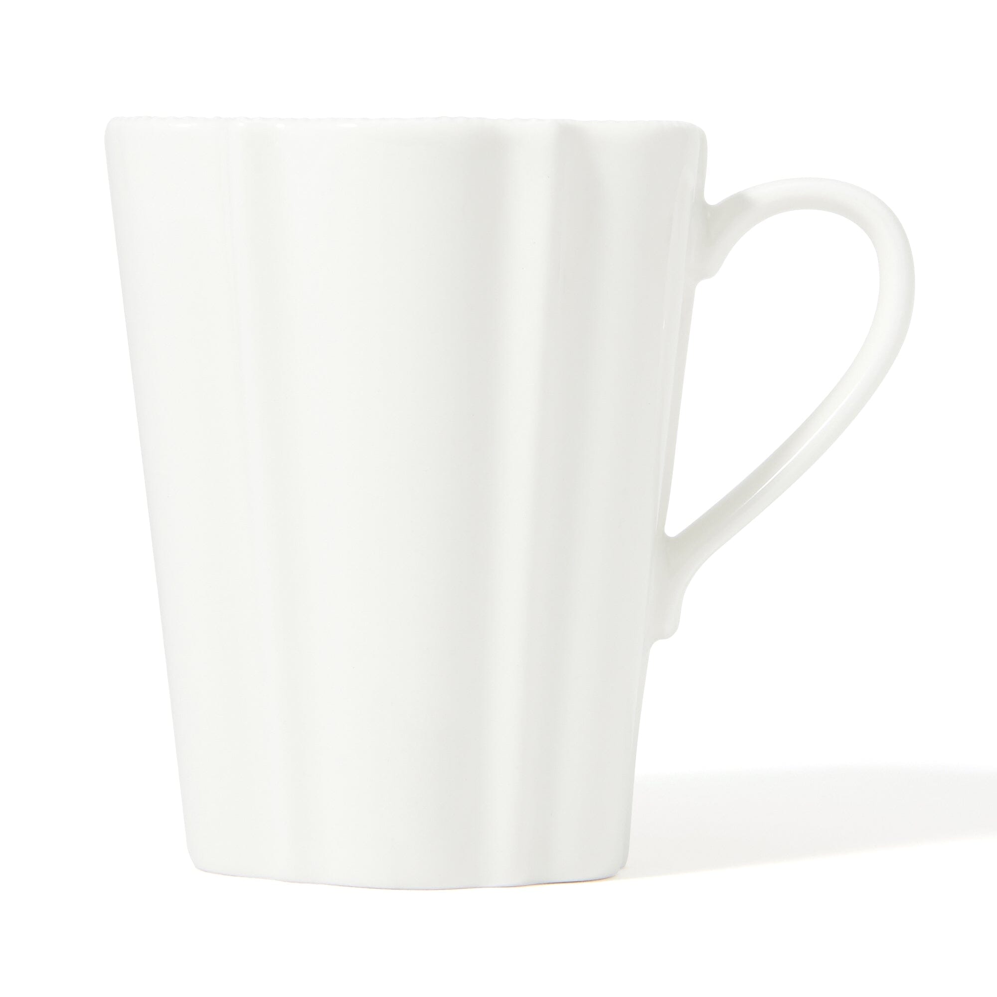 Blanche Wave White Ceramic Coffee Mug - Elegant Design for Home, Office & Gifts - Perfect for Tea, Coffee & Hot Beverages