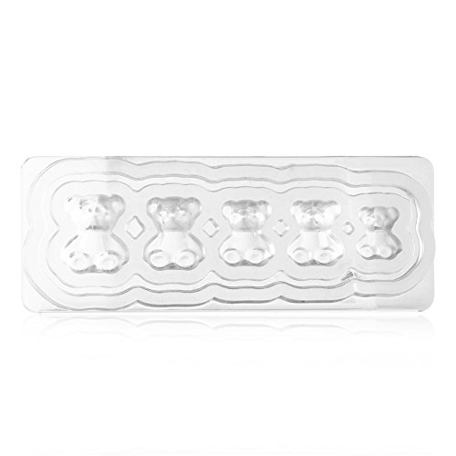 3D Silicone UV Nail Art Stencils - Bear Pattern Nail Decoration Molds for DIY Manicure Tools | Perfect for Home Salon, Nail Art Designs & Professional Use
