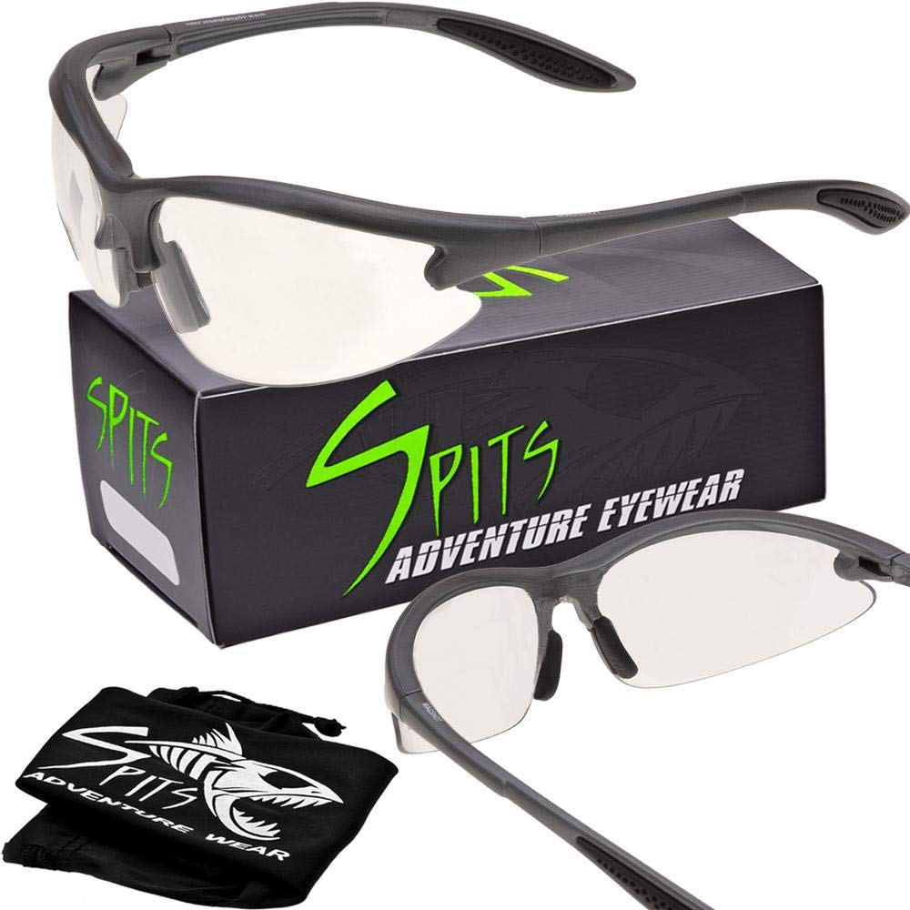 MAGshot Magnifying Safety Glasses for Hunting & Shooting - Gray Frame - Ideal for Precision Aiming & Outdoor Activities