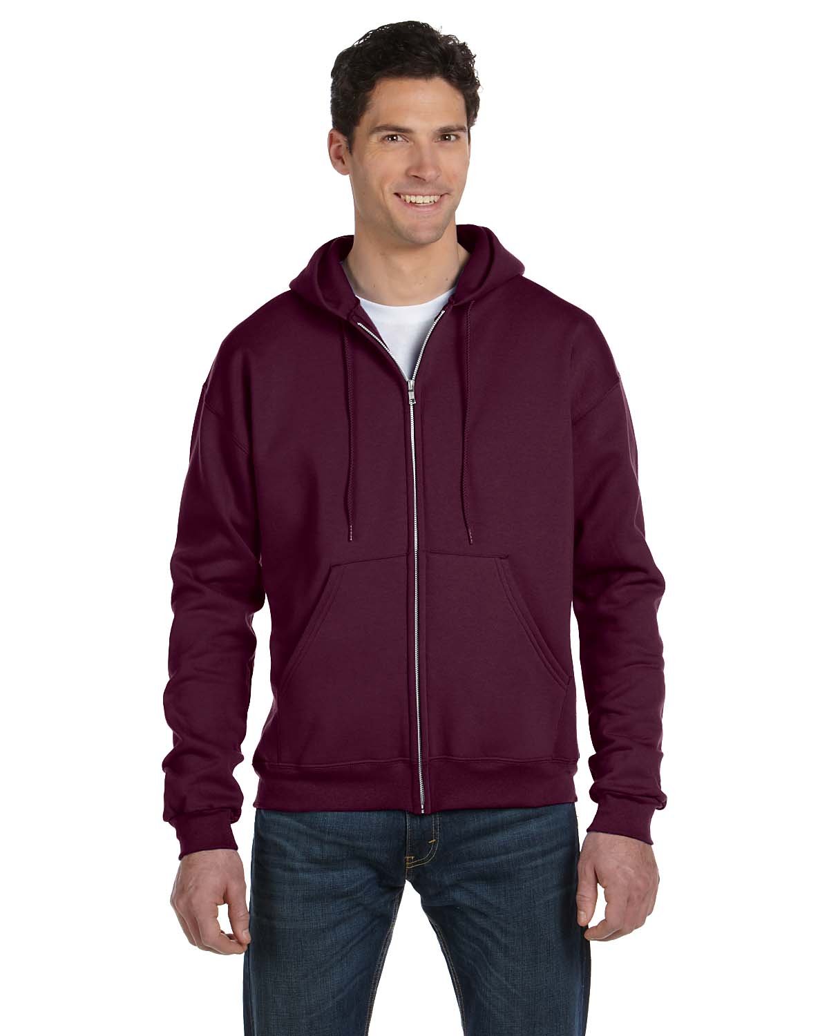 Champion Double Dry Action Fleece Full Zip Hoodie for Men & Women - Moisture Wicking, Breathable & Comfortable - Perfect for Gym, Running, Outdoor Sports & Casual Wear
