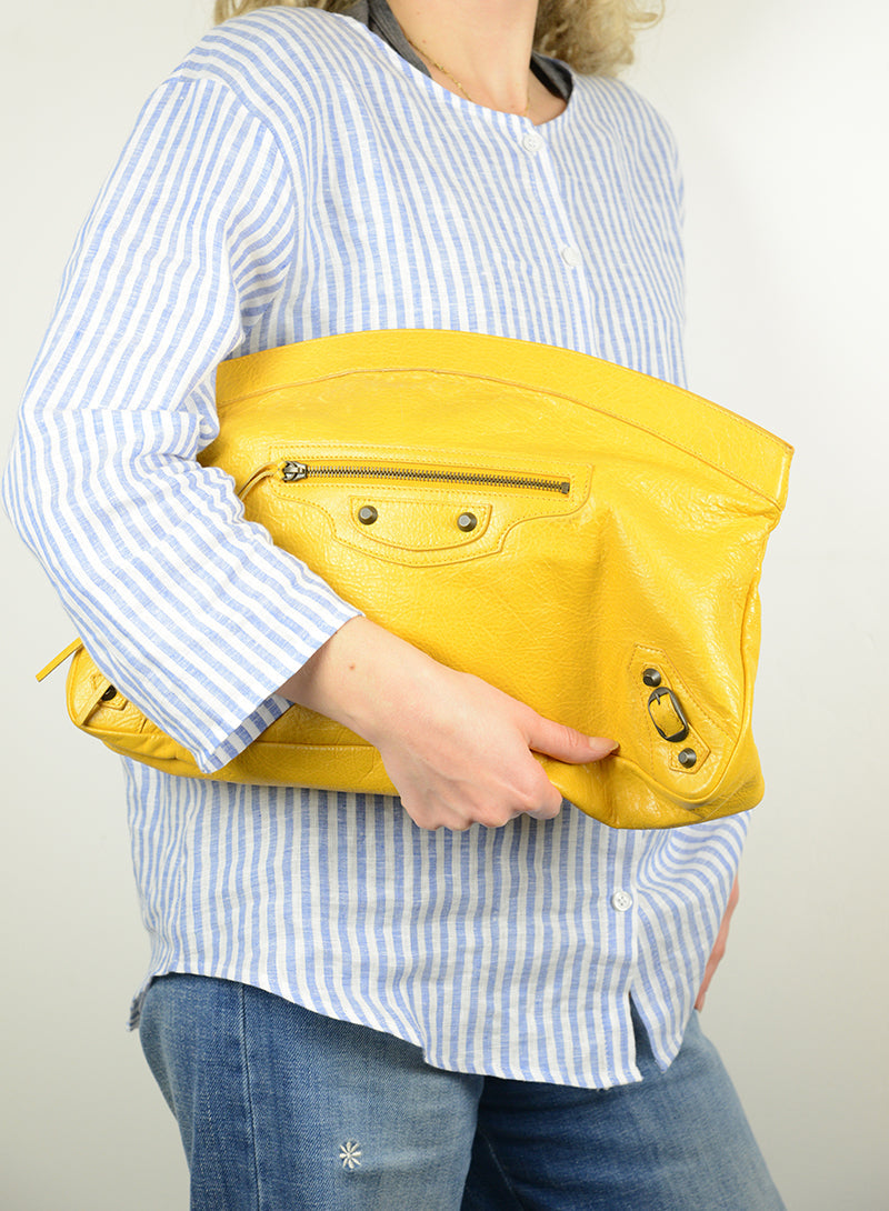 Yellow City Handbag for Women - Stylish & Durable Leather Tote Bag for Work, Travel & Everyday Use