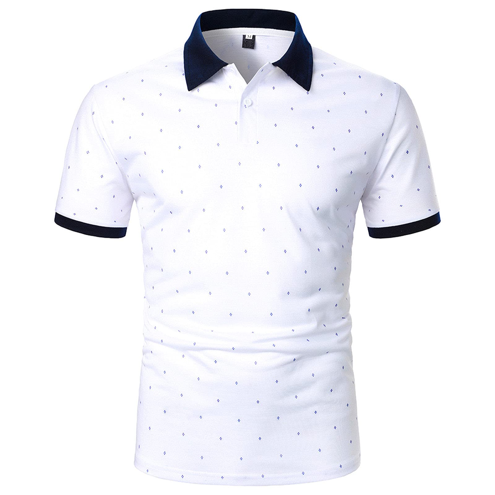 Men's Red Casual Short-Sleeved Dress Shirt - Spring Summer Lapel Blouse for Office, Party & Wedding | Breathable Comfort Fit Formal Attire