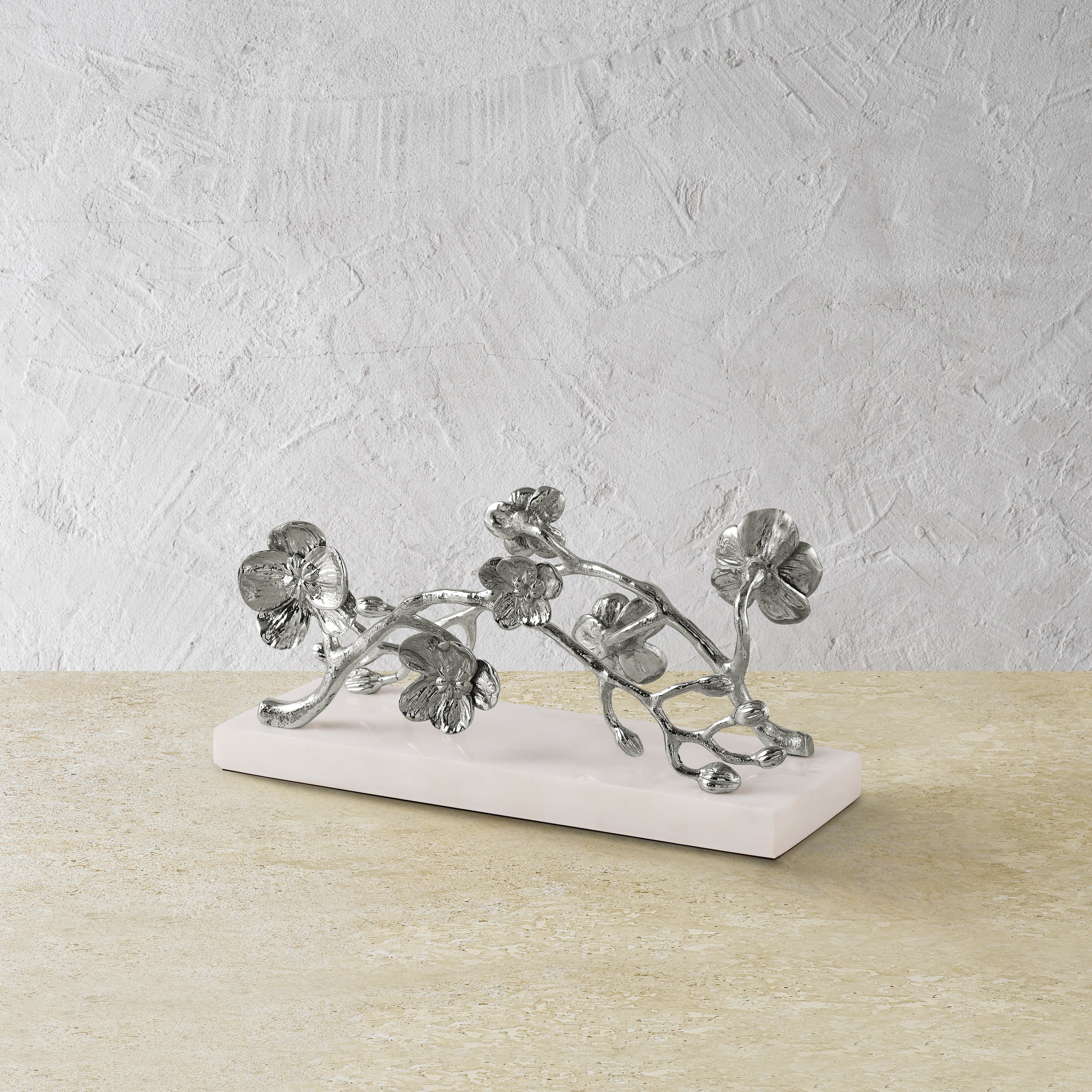 Elegant White Orchid Napkin Holder for Dining Table - Perfect for Weddings, Parties, and Home Decor