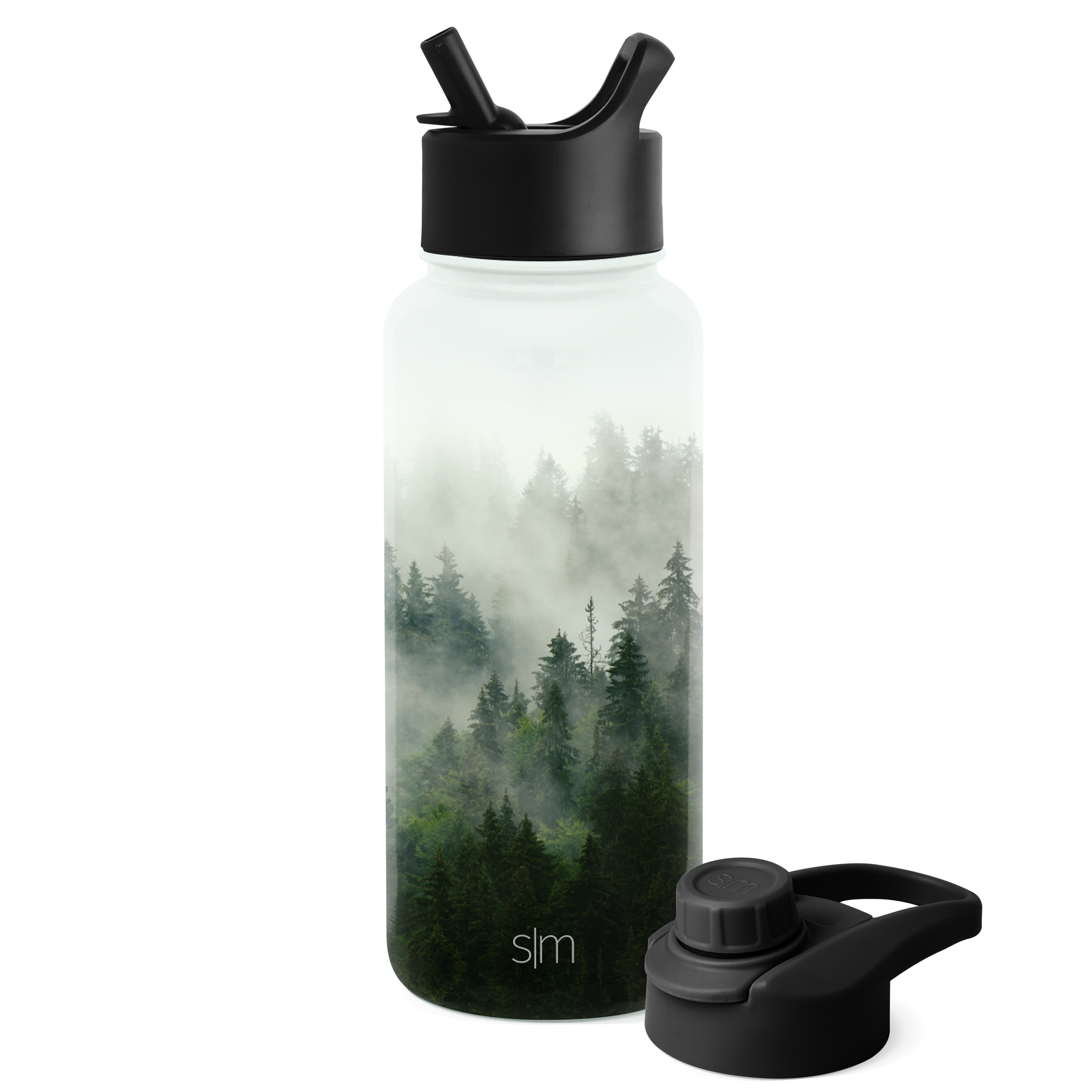 Summit Insulated Water Bottle with Straw & Chug Lid - 32oz Leakproof Stainless Steel Vacuum Flask for Gym, Hiking & Outdoor Activities