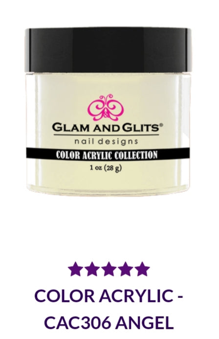 GLAM AND GLITS CA306 1oz ANGEL - Premium Nail Polish for Professional Salon & Home Manicures