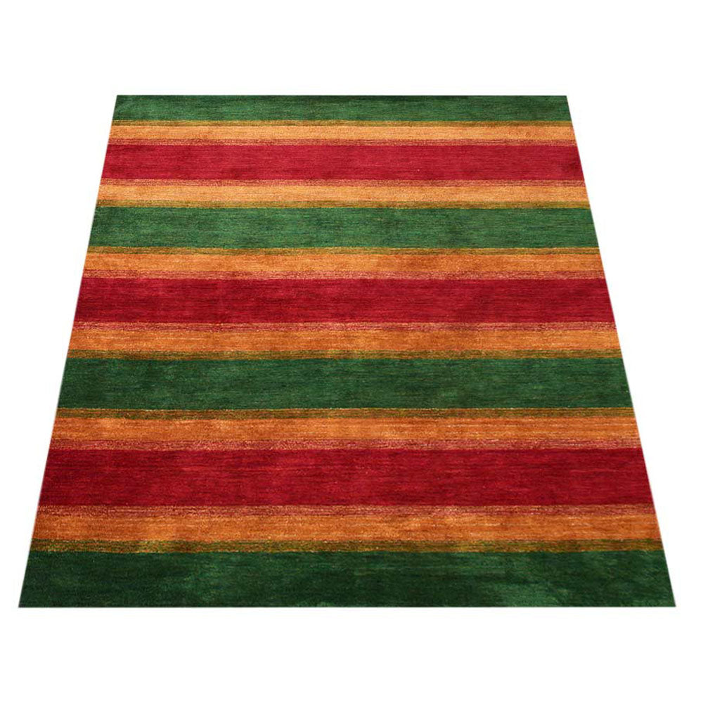 Handmade Amber Wool Hand-Knotted Rug - Traditional Persian Design for Living Room, Bedroom & Home Decor