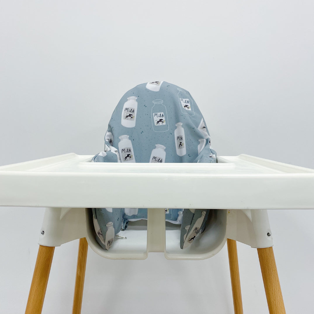 IKEA Highchair Cushion Cover - Soft Cow Print Baby Dining Chair Seat Protector - Perfect for Nursery, Kitchen & Restaurant Use