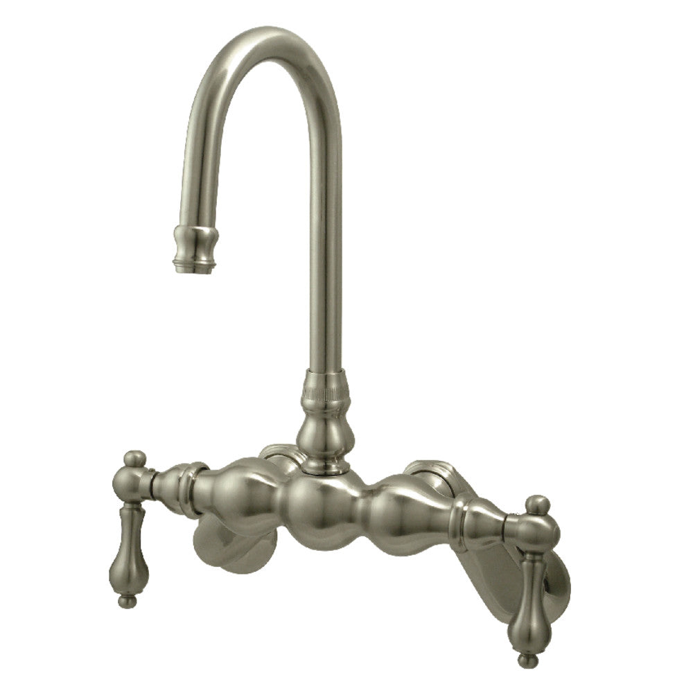 Kingston Brass CC81T5 Vintage Adjustable Wall Mount Tub Faucet - Classic Bathroom Fixture for Clawfoot & Freestanding Tubs | Perfect for Vintage & Farmhouse Style Bathrooms