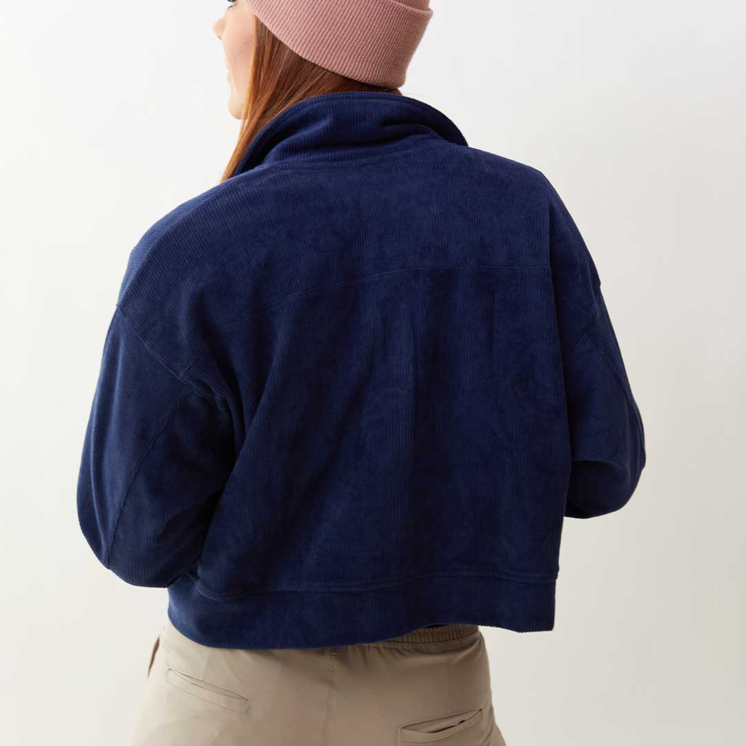 Men's Navy Blue Corduroy Button-Up Shirt - Casual & Stylish for Work, Dates & Everyday Wear