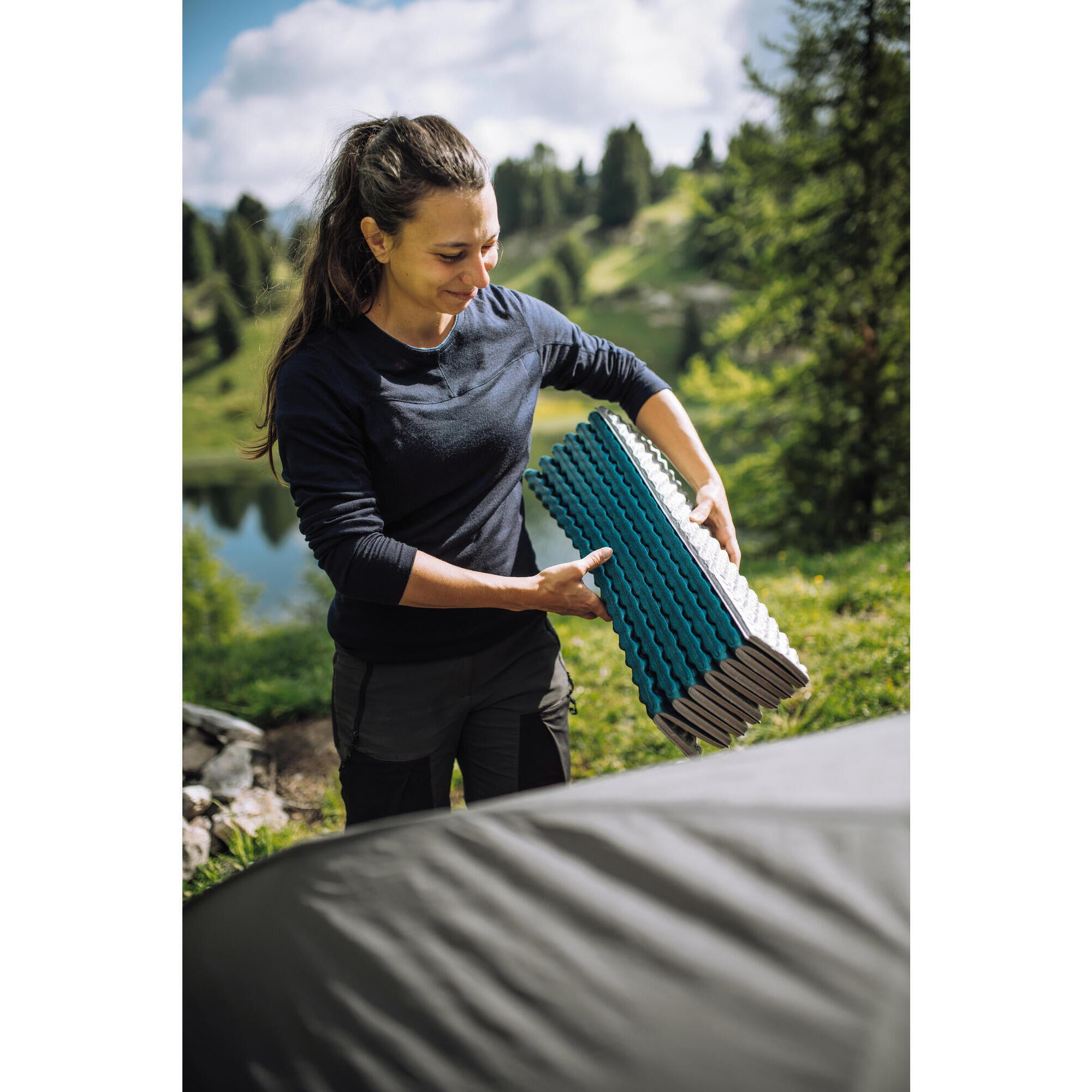 Forclaz Women's MT500 Long Sleeve Merino Wool T-Shirt - Burgundy Red | Hiking, Camping & Outdoor Activities Base Layer