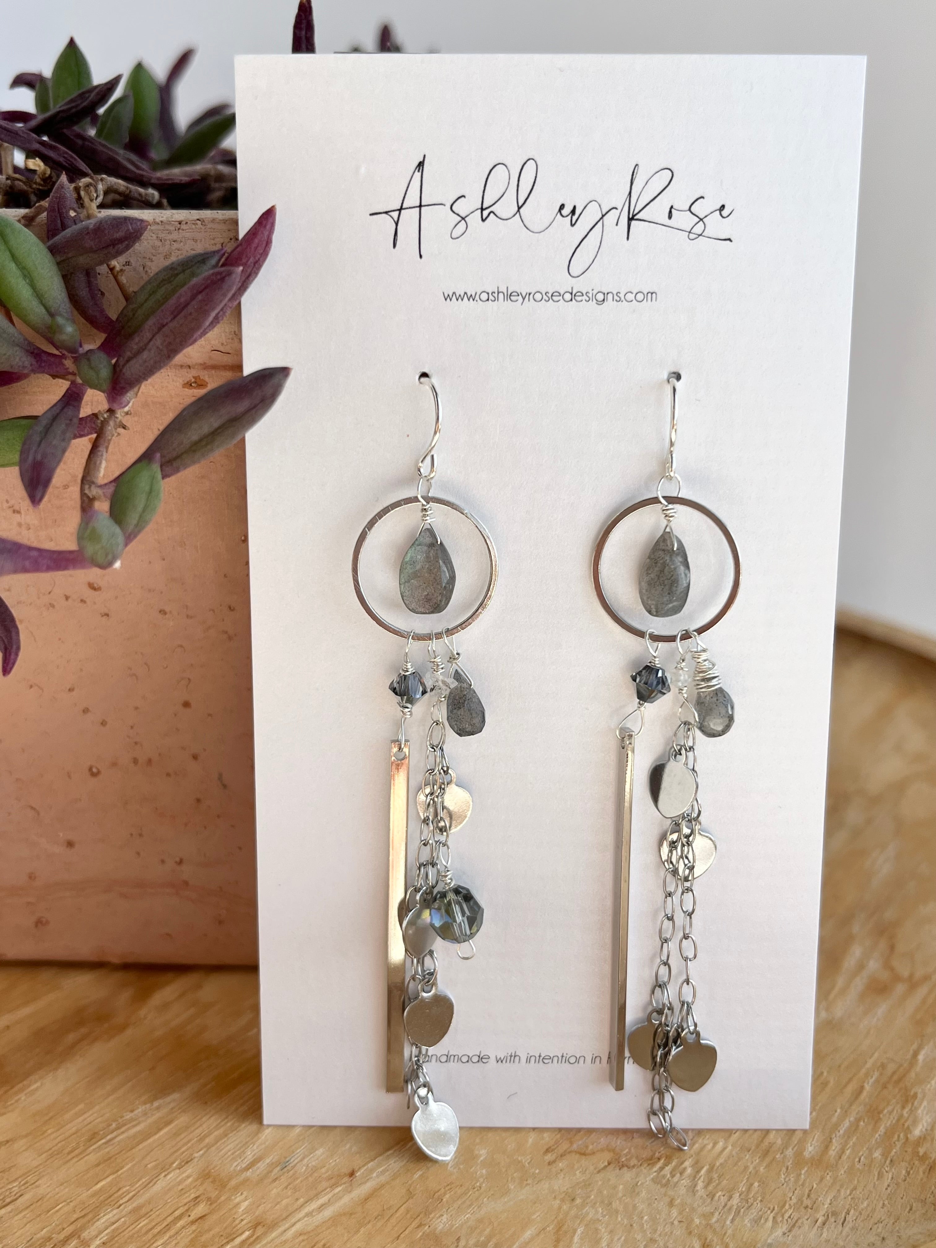 Ashley Rose Earrings for Women - Elegant Floral Dangle Earrings for Daily Wear & Special Occasions