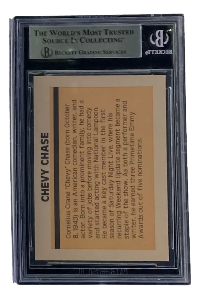 Chevy Chase Autographed Saturday Night Live Weekend Update Trading Card - PSA Certified - Collectible Memorabilia for SNL Fans & Comedy Enthusiasts - Perfect for Display, Gifts, and Investment