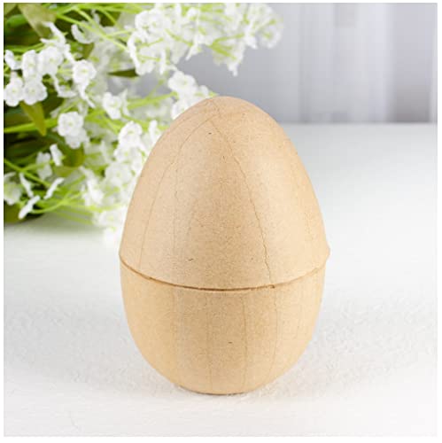 Paper Mache Fillable Egg 1pc