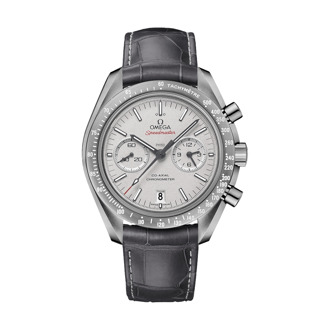 Omega Speedmaster Dark Side of the Moon Co-Axial Chronometer Chronograph Watch - 44.25mm Grey Dial with Leather Strap - Luxury Men's Timepiece for Business, Gifting & Special Occasions