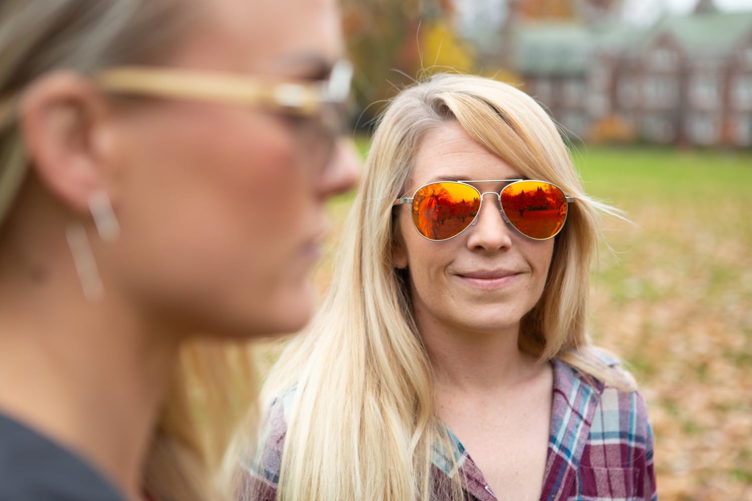 Polarized Aviator Sunglasses for Men & Women - Classic Retro Style with Mirrored Lenses & Bamboo Wood Arms - UV Protection for Driving, Beach, Outdoor Activities