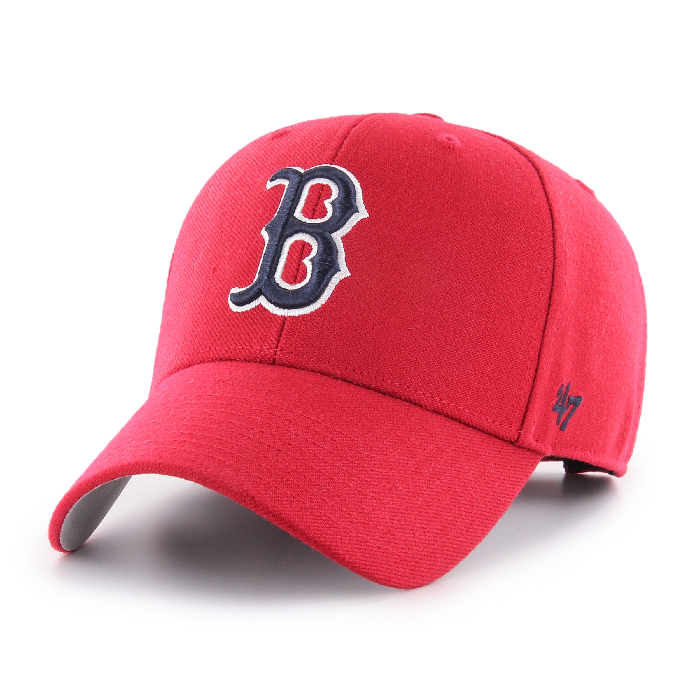 47 Brand MVP Boston Red Sox Adjustable Baseball Cap - Red | Official MLB Licensed Hat for Men & Women | Perfect for Games, Tailgating & Fan Gear Collection
