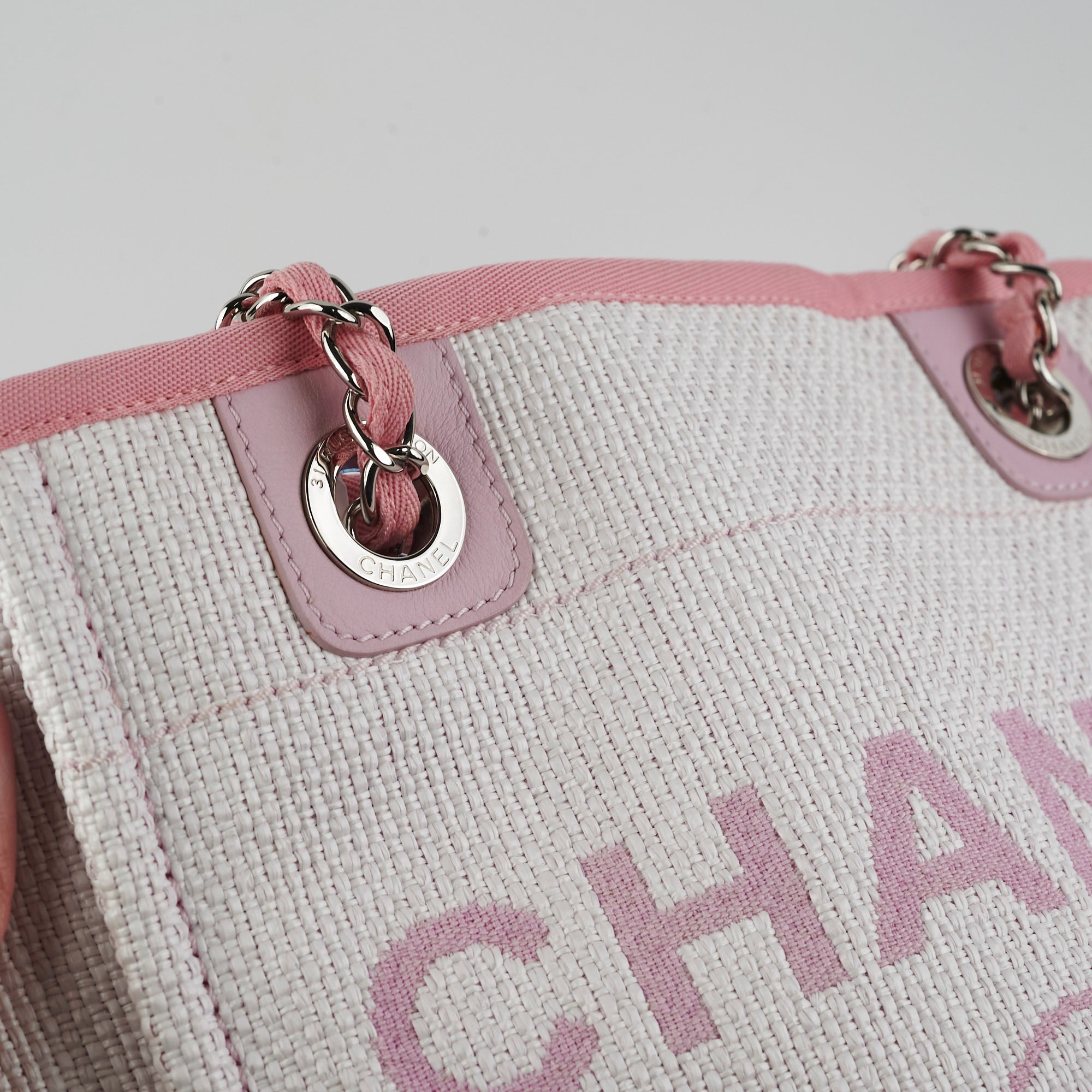 Chanel Deauville Small Tote Bag in Pink | Luxury Designer Handbag for Women | Perfect for Everyday Use, Travel & Shopping