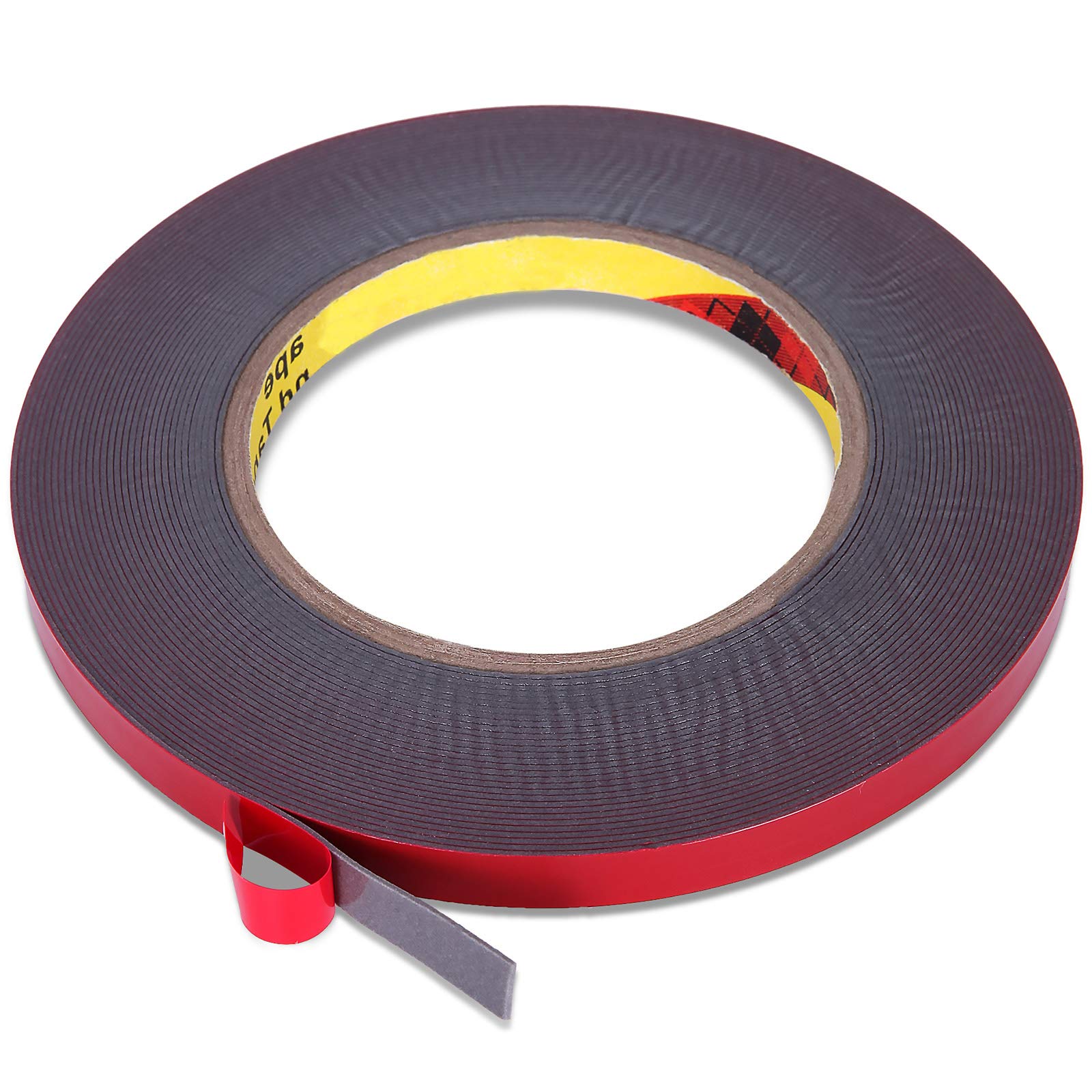 Lvyinyin Heavy Duty Double Sided Adhesive Tape - 33ft x 0.39 Inch Waterproof Foam Mounting Tape for 5050 LED Strip Lights, Home & Office Decor - Perfect for Wall Hanging, Picture Frames, and DIY Projects