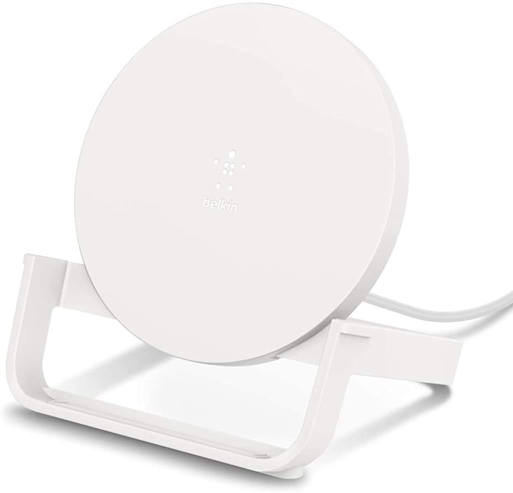 Belkin Boost Up 10W Wireless Charging Stand - Fast Qi-Certified Charger for iPhone, Samsung, AirPods | Perfect for Home, Office & Nightstand Charging