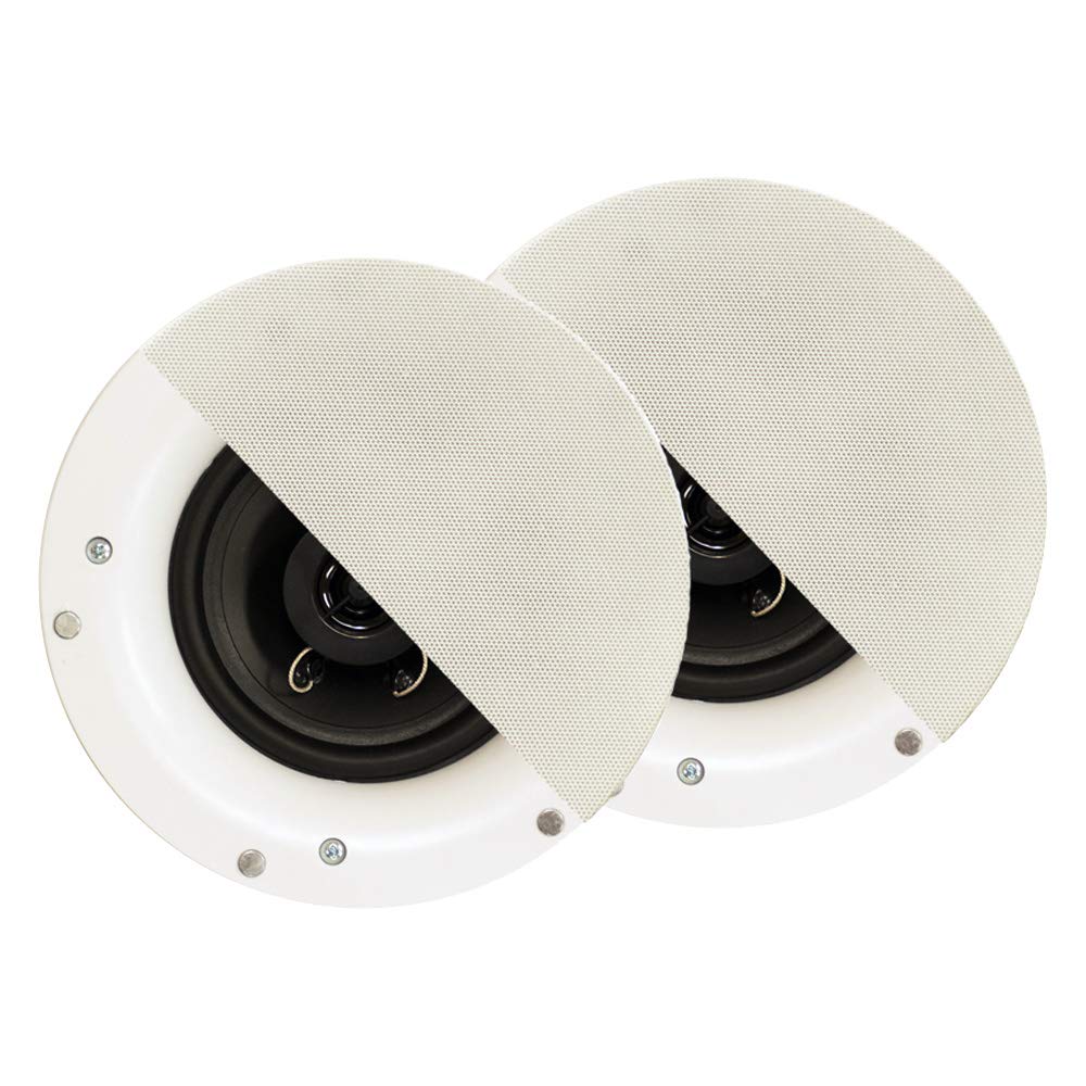 Acoustic Audio R192 Frameless In-Ceiling/In-Wall Speaker 4-Pair Pack - 2-Way Home Theater Surround Sound System for Living Room, Bedroom & Outdoor Entertainment