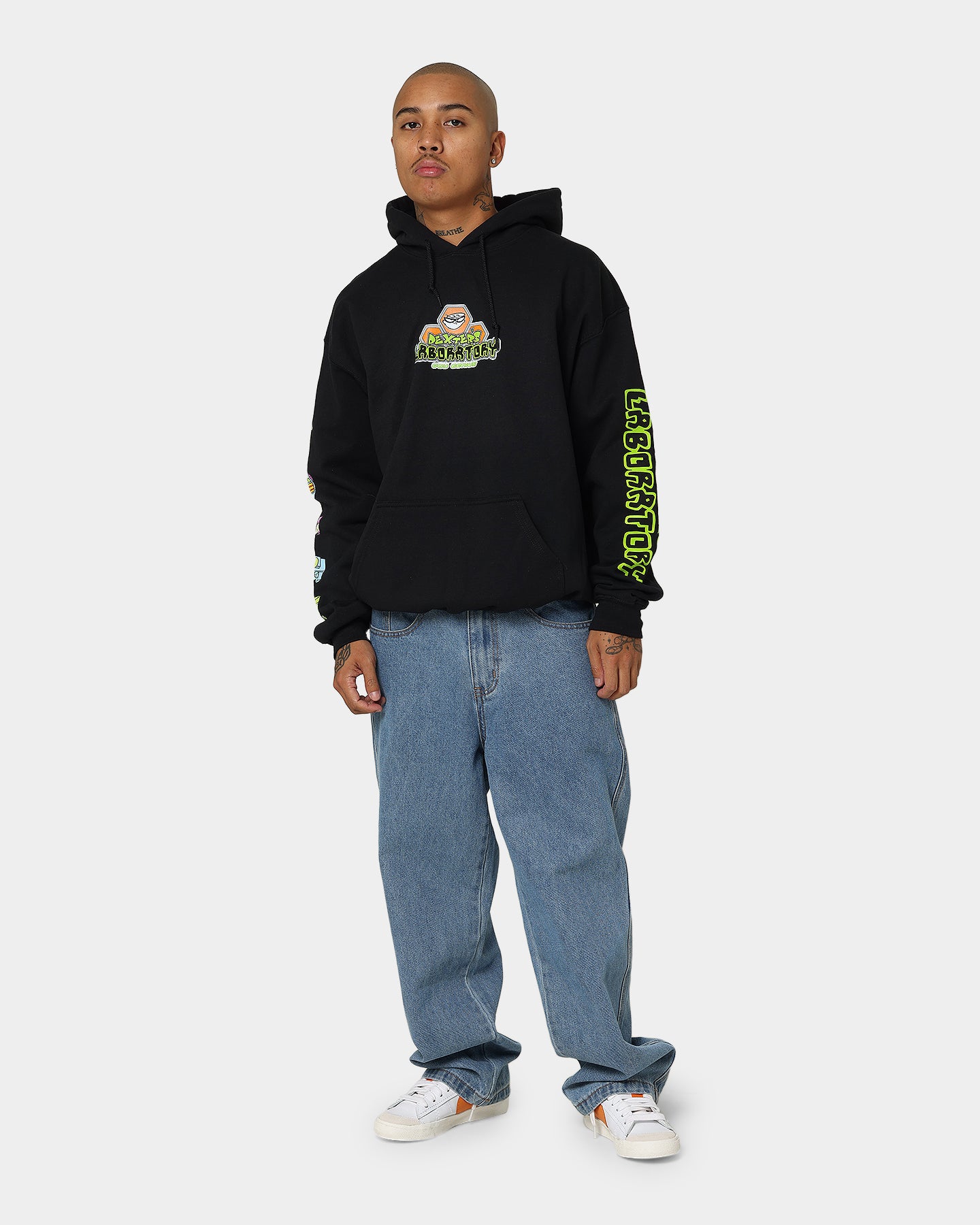 Vintage Dexter Hoodie for Men & Women - Soft Cotton Thrifted Sweatshirt - Black Retro Pullover for Casual Wear & Street Style