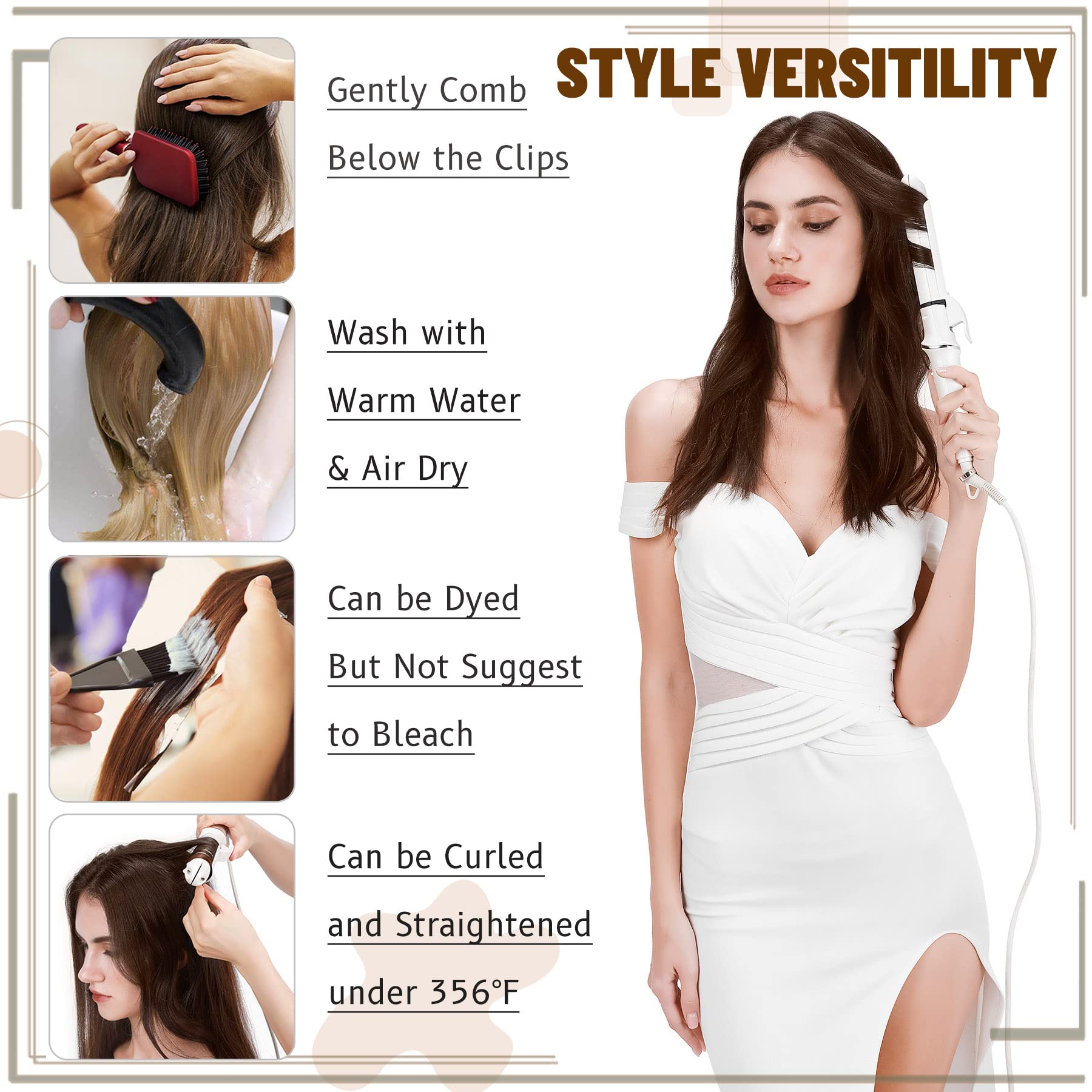 S-noilite 22 Inch Clip in Hair Extensions - 100% Real Human Remy Hair, Natural Black (#1B), Double Weft, 8PCS/160g - Straight Clip-on Extensions for Women | Perfect for Daily Wear, Parties & Special Occasions