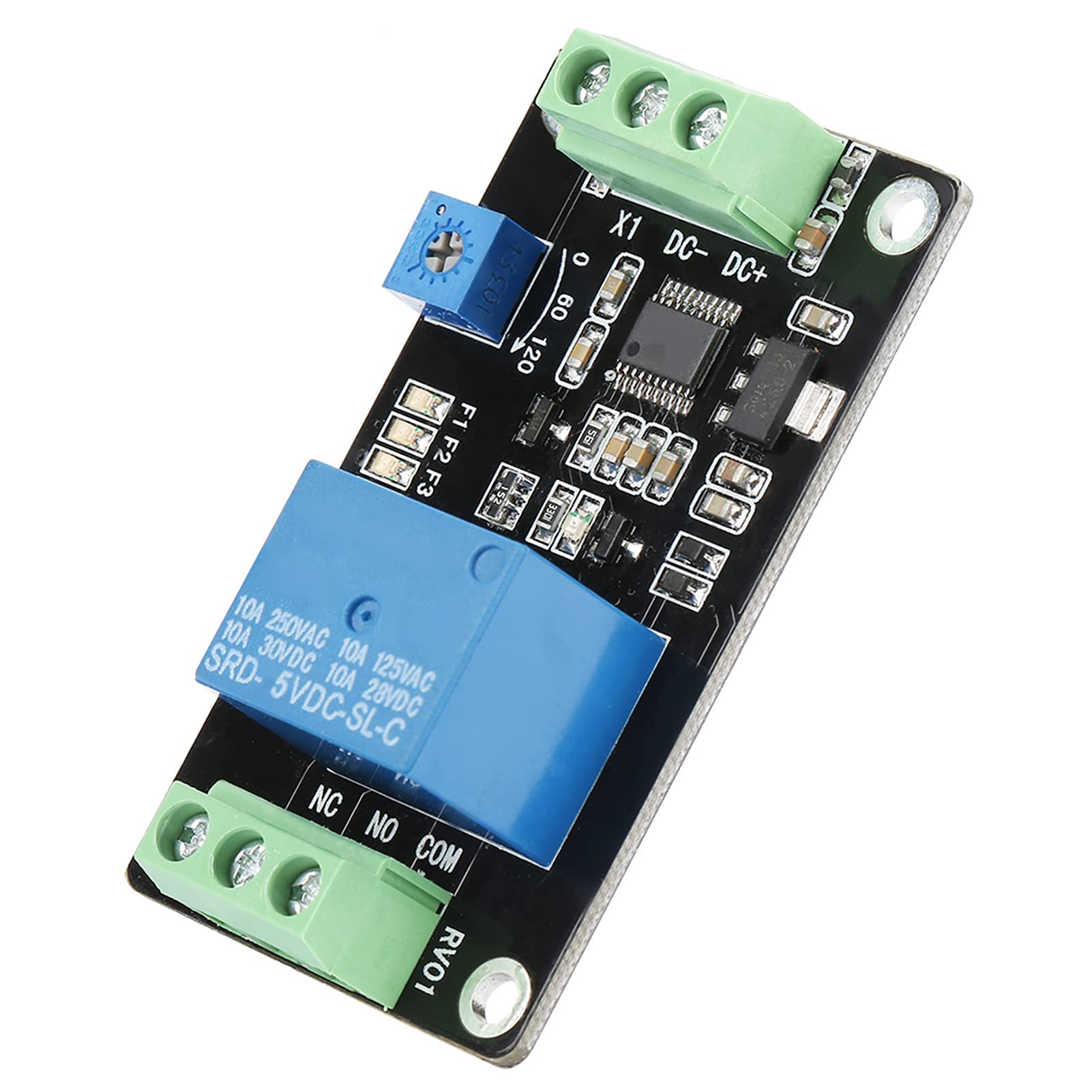 FTVOGUE Timer Relay Module - Self-Locking Delay On/Off Time Switch for DC 5V/12V/24V (DC12V Model) - Perfect for Industrial Automation, Home Appliances, and DIY Electronics Projects