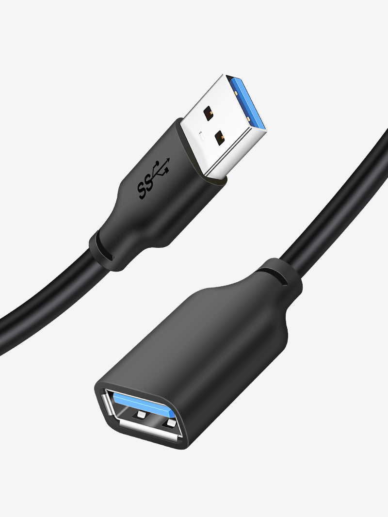 USB 3.0 Male to Female Extension Cable - High Speed Data Transfer & Charging Cord (6ft/10ft) for Laptop, PC, Printer, Hard Drive & More | Home Office & Gaming Setup Accessory
