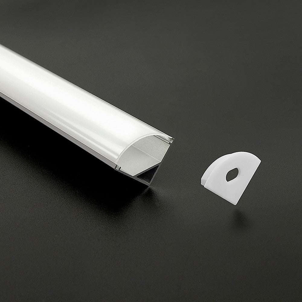 10 Pack 1M Aluminum LED Strip Light Channel Profile for Kitchen Cabinet Lighting - Perfect for Under Cabinet, Shelf, and Display Case Illumination