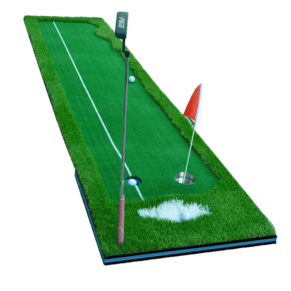 Premium Golf Putting Green Mat - Professional Practice Training Aid for Indoor & Outdoor Use - Perfect for Home, Office, Backyard & Game Room Practice