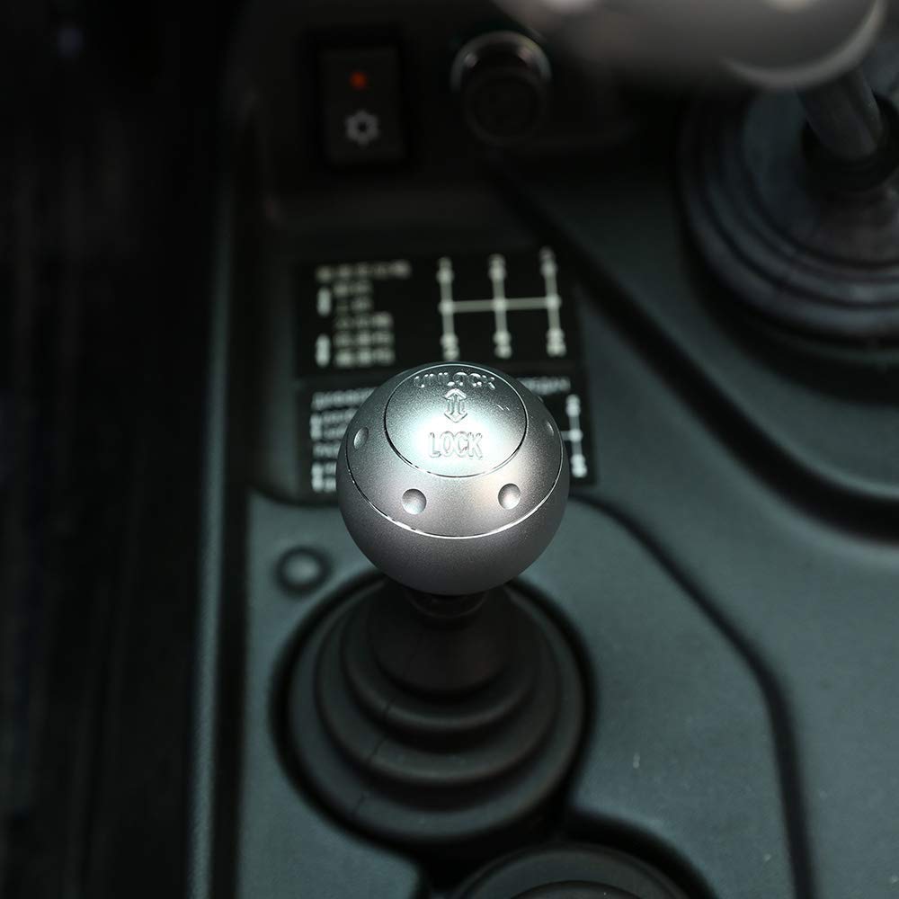 YIWANG Aluminum Alloy Gear Shift Head Cover Trim Accessories - Silver Replacement Part for Lada NIVA - Upgrade Your Car Interior for Smooth Driving Experience