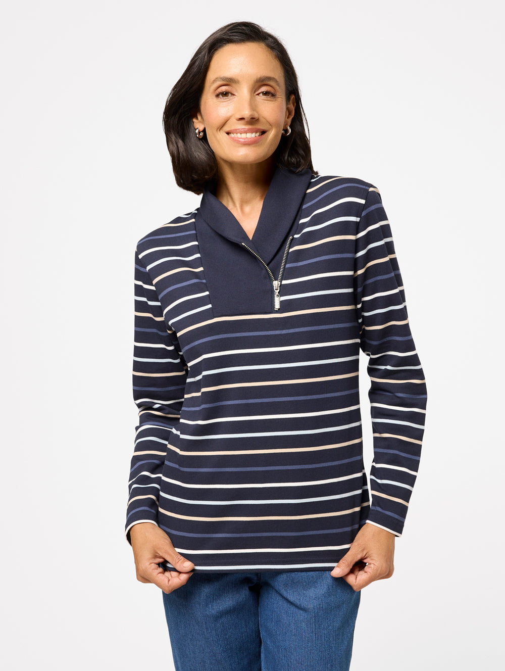 Milani Women's 1/2 Zip Pullover Sweater - Lightweight Casual Knit Top for Fall & Winter - Perfect for Work, Travel and Outdoor Activities