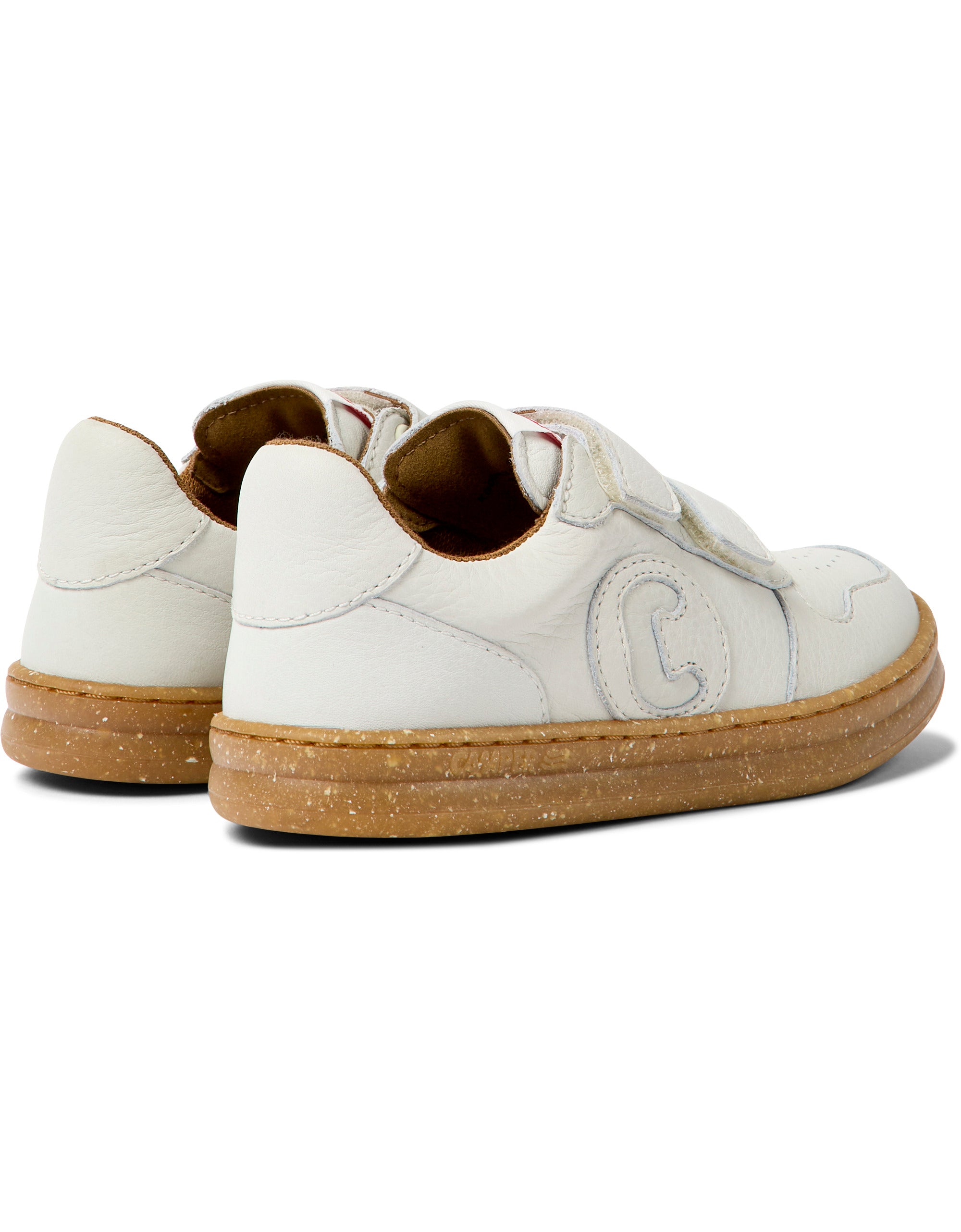 Camper Runner Sneaker - Double Velcro White Shoes for Men & Women | Comfortable Walking & Running Shoes for Casual & Athletic Wear