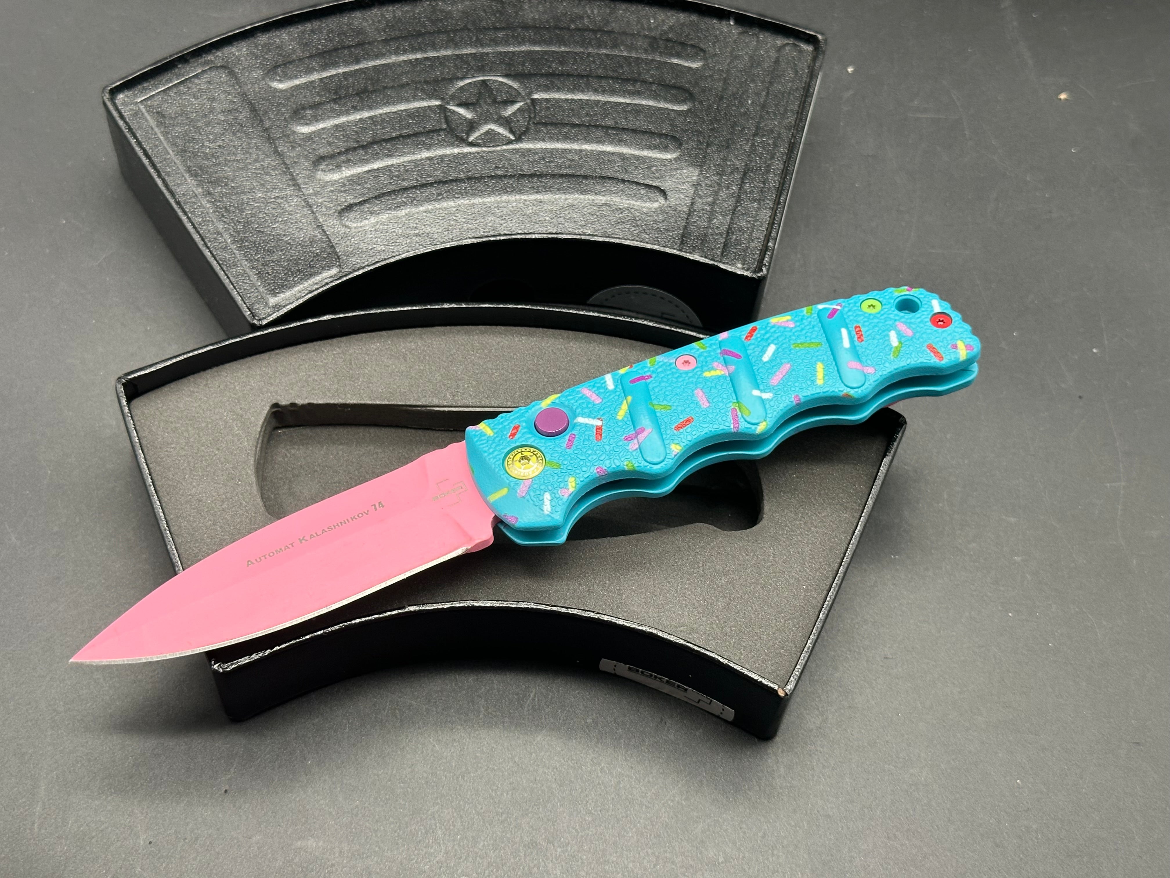 Boker Dessert Warrior Remix Kalashnikov Automatic Knife - 3.25