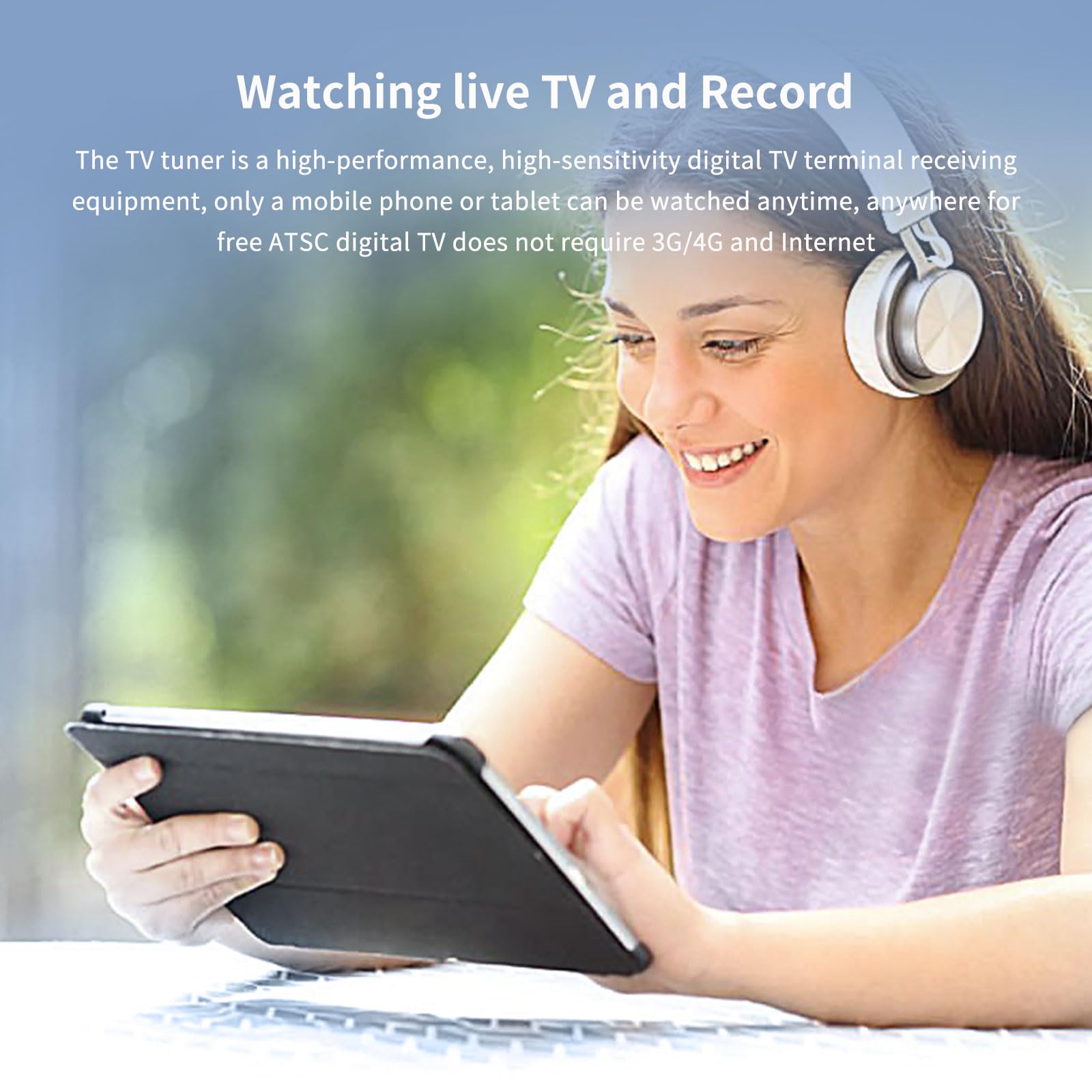Micro USB TV Tuner Card with Type C Adapter - Freeview HD Receiver for Android, Tablet & PC | Wireless HDTV Stick | No Internet Needed | Watch Live TV Anywhere - Perfect for Travel, Camping & Emergency Preparedness