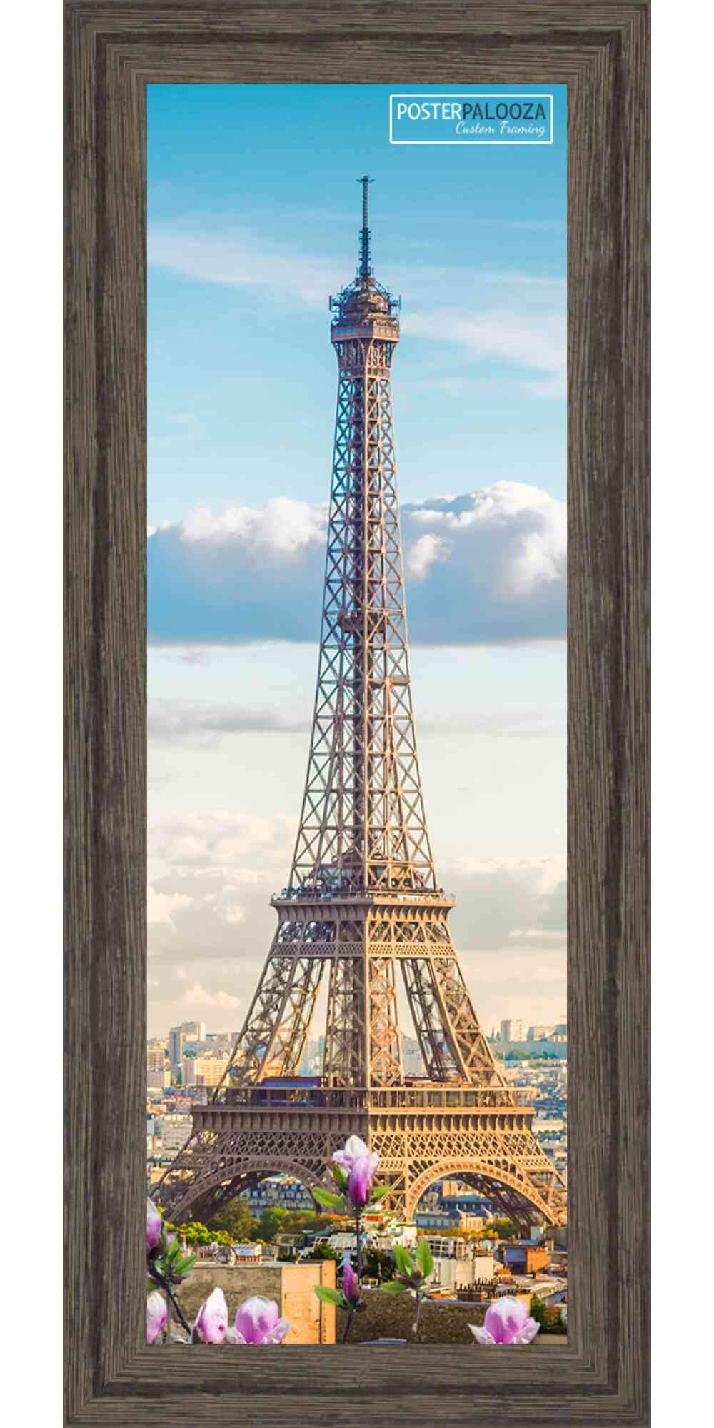 12x48 Rustic Dark Wood Picture Frame - Solid Wood Panoramic Photo Frame with UV Acrylic, Foam Backing & Hanging Hardware - Perfect for Wall Art, Home Decor, Office Display & Large Poster Framing