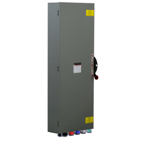 Cam Lock Fused Disconnect Switch Double Throw - Heavy Duty Electrical Safety Switch for Industrial Equipment & Power Distribution | Perfect for HVAC Systems, Generators & Motor Control Applications