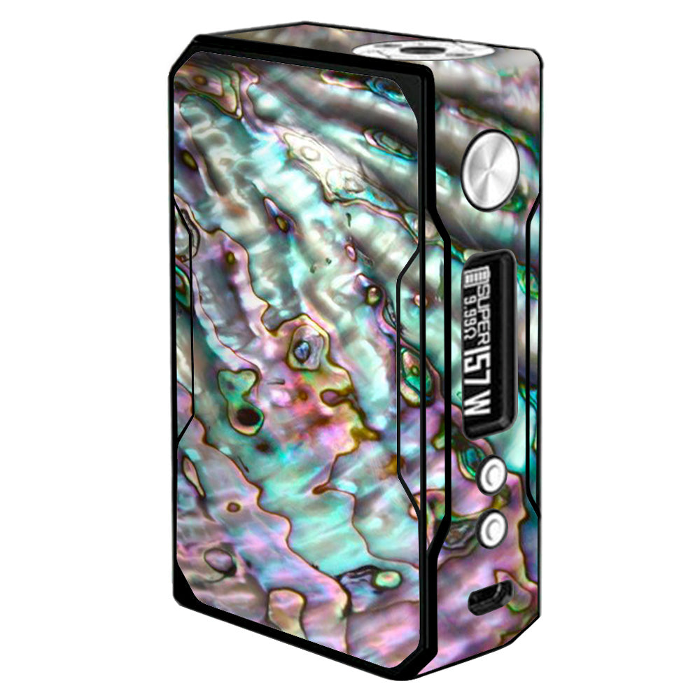 Voopoo Drag 157W TC Box Mod with Abalone Shell Design - Pink, Green & Purple - High Power Vape Mod for Cloud Chasing & Flavor Enhancement | Perfect for Home Use, Travel & Vape Enthusiasts
