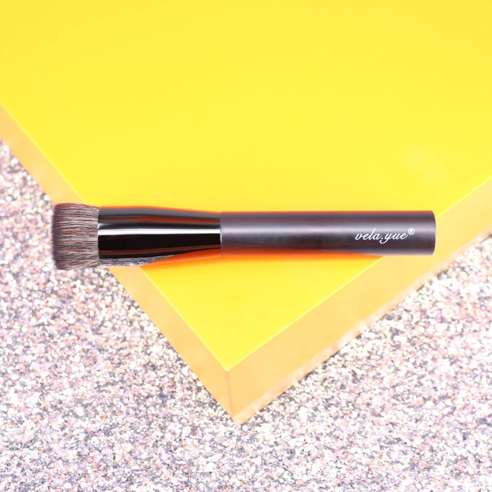 Vela.Yue Liquid Foundation Brush - Professional Makeup Brush for Cream, Liquid & Base Blending - Soft Buffing Beauty Tool for Flawless Makeup Application - Perfect for Everyday Use & Professional Makeup Artists