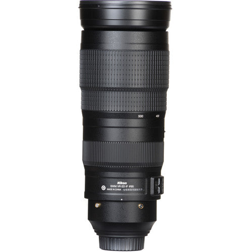 Nikon AF-S NIKKOR 200-500mm f/5.6E ED VR FX Format Telephoto Zoom Lens for Wildlife & Sports Photography - DSLR Camera Compatible with D850, D750, D5 (Perfect for Bird Watching, Safari & Outdoor Adventures)