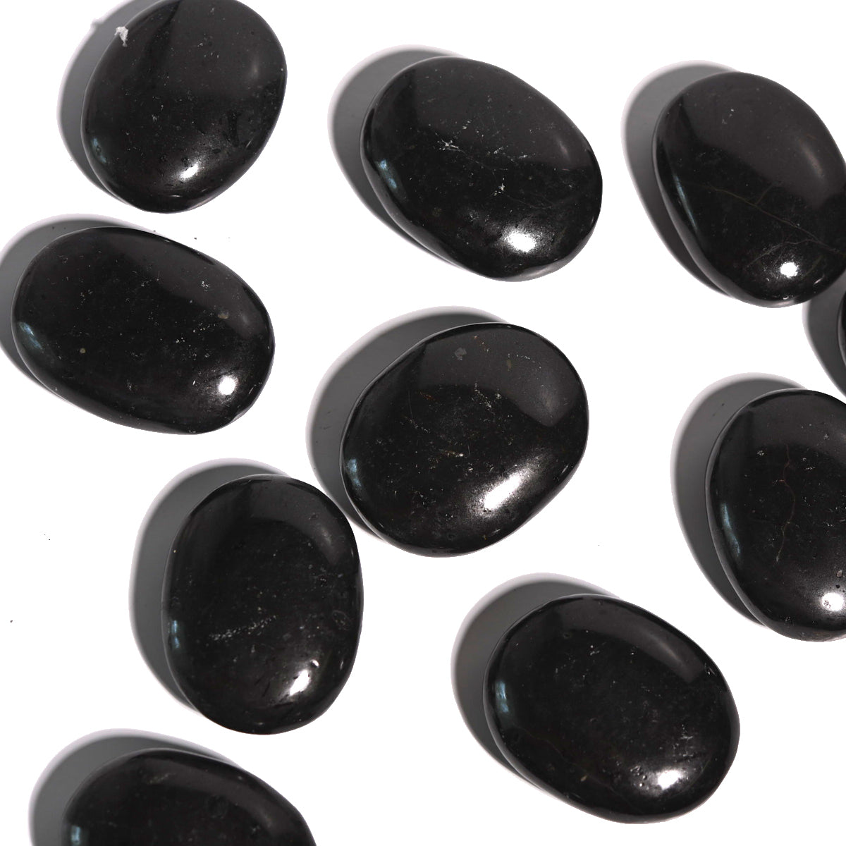 Black Tourmaline Palm Stone - Natural Healing Crystal for Stress Relief & Protection | Perfect for Meditation, Reiki, and Energy Cleansing