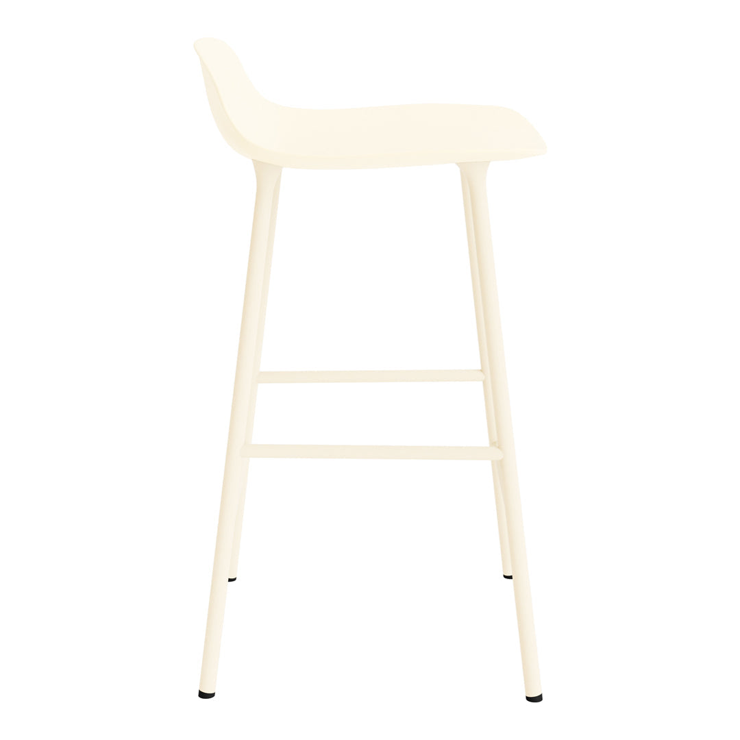 Modern Metal Leg Form Counter Stool - Bar Stool for Kitchen Island, Breakfast Nook & Home Decor