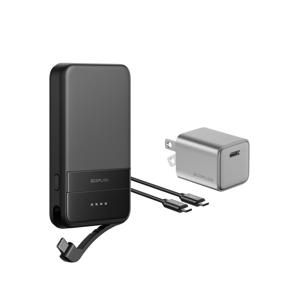 EcoFlow RAPID 5000mAh Magnetic Power Bank - Portable Charger for iPhone 15/14/13, Android Phones | Perfect for Travel, Camping & Emergency Power Backup