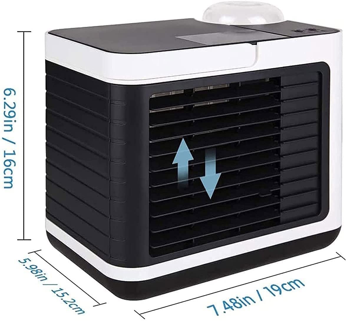 Portable Air Conditioner Fan - Mini Desktop Cooling Fan with Humidifier, Personal Air Cooler for Bedroom, Office & Home Use | Compact & Energy Efficient | Perfect for Small Spaces, Dorm Rooms & Workstations (Green)
