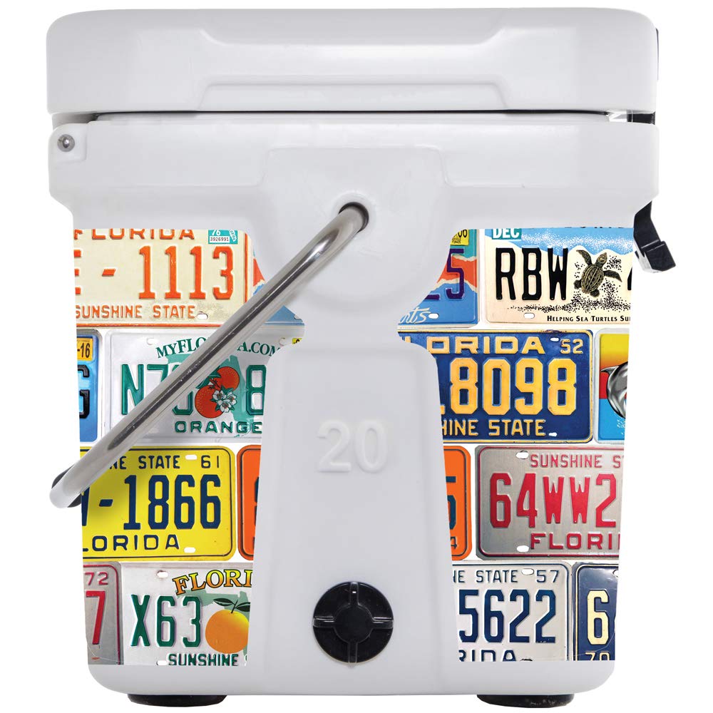 Mammoth Cruiser 20 Cooler - 17 Quart Insulated Hard Ice Chest with Florida Wrap Design | Holds 19 Cans | Perfect for Beach, Camping, Picnics & Outdoor Adventures | Great State-Themed Gift Idea