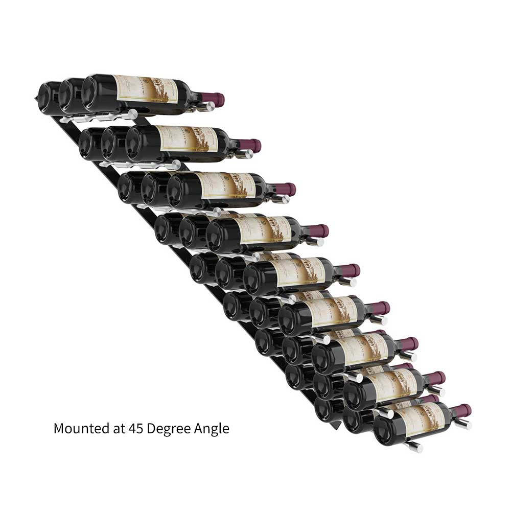 Vino Pin Flex Kit - 3 Bottle Wine Holder for Countertop, Wall, or Cabinet - Perfect for Kitchen, Bar, or Dining Room Storage