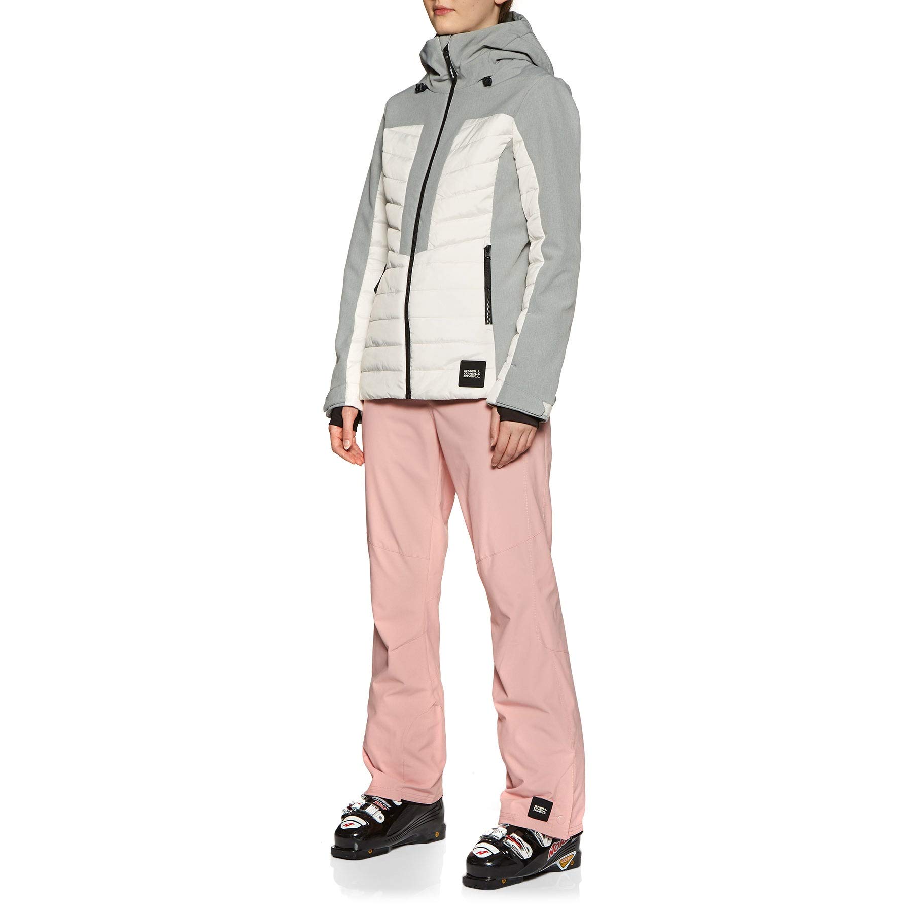 O'NEILL Baffle Igneous Insulated Snow Jacket for Men - Large Size, Powder White | Waterproof Winter Coat for Skiing, Snowboarding & Cold Weather Activities