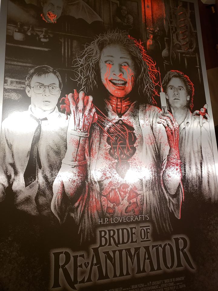 Bride of Re-Animator Crimson Tears Silver Foil Variant - Limited Edition Horror Movie Collectible for Fans & Home Theater Decor