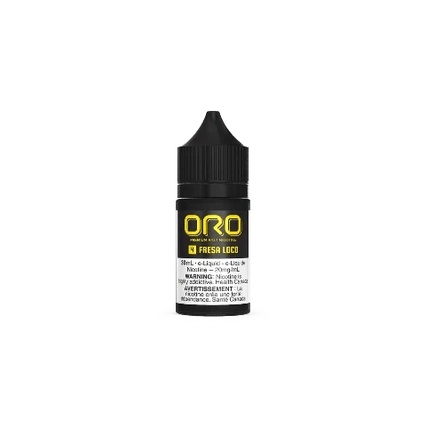 Fresa Loco Salt Nic E-Liquid 30mL - Premium ORO Salts for Smooth Vaping | Perfect for Pod Systems & All-Day Use