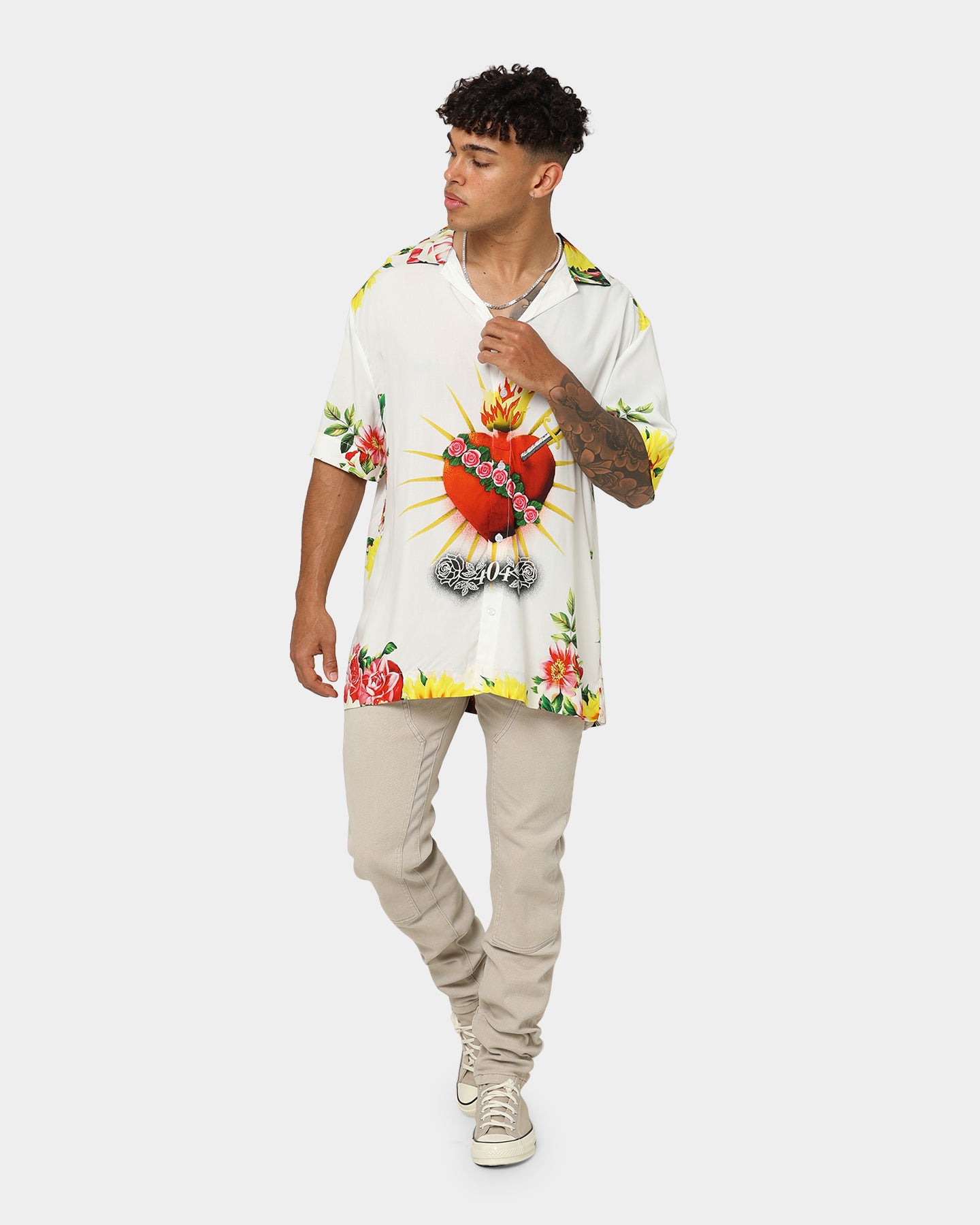 404 Grandeur Men's Classic White Button-Up Shirt | Formal & Casual Wear for Office, Wedding & Everyday Outfits
